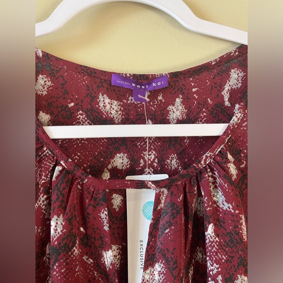 WEST KEI Tie front blouse - Picture 4 of 6